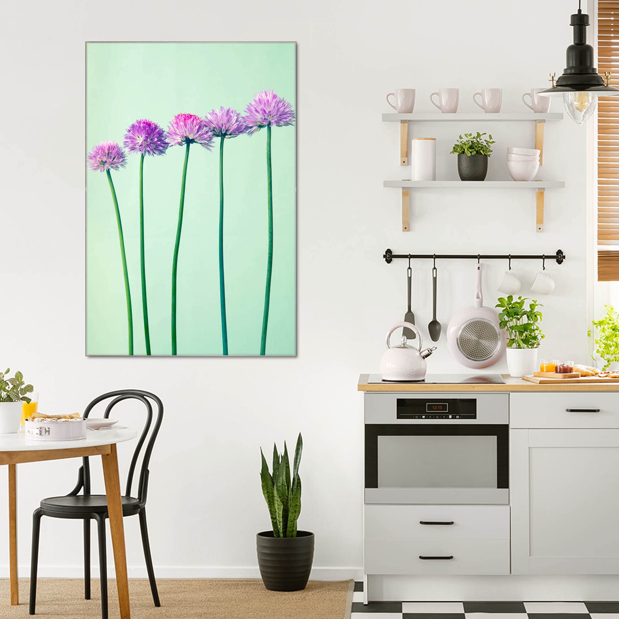 Banjado Magnettafel Klee in Reihe Glasboard 60x40cm Blumen