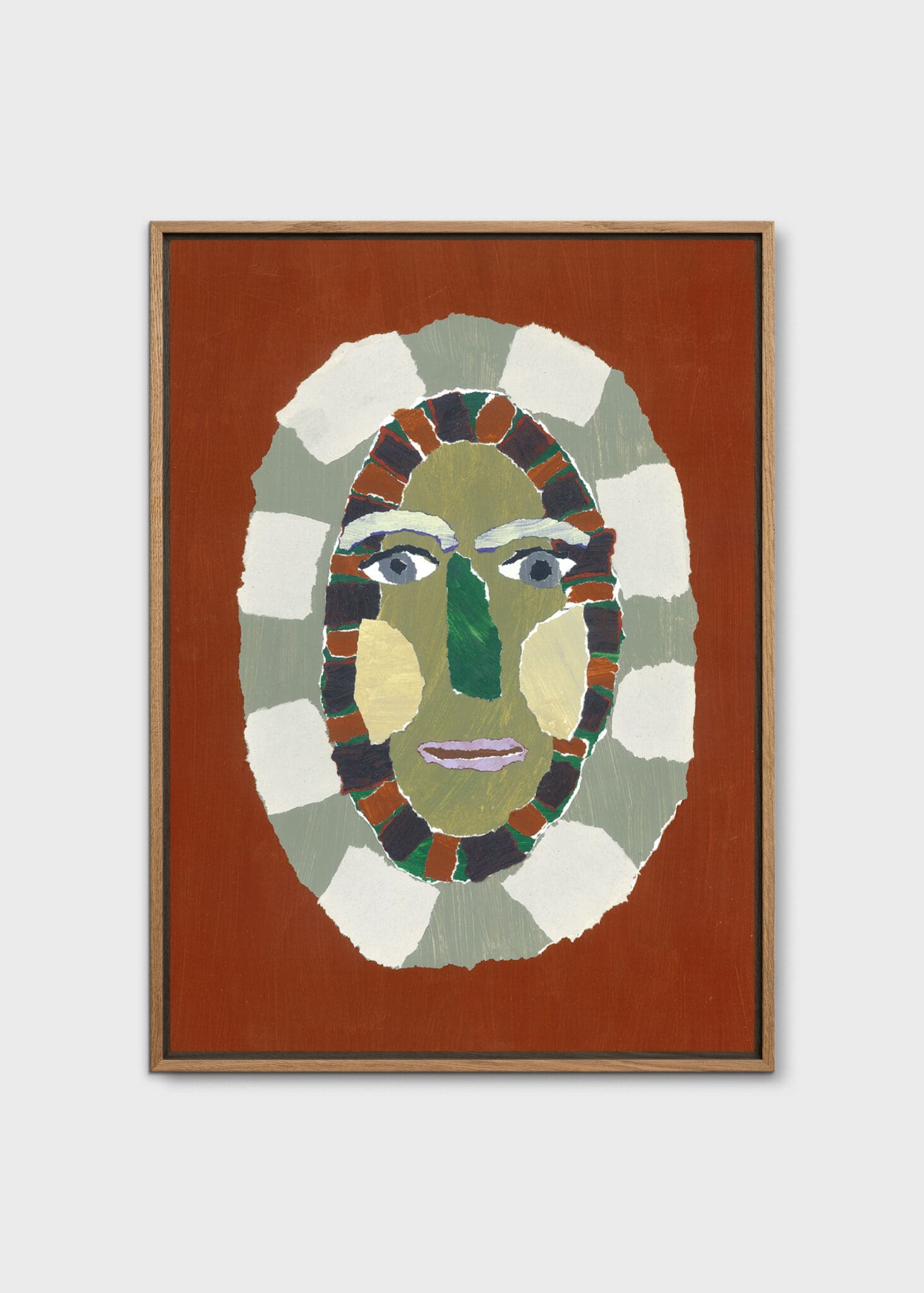 The Poster Club Collar Portrait Leinwand 30x40 cm bunt