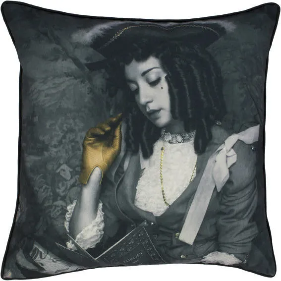 Mineheart Cushions Forget me not Gold Kissen Samt 45x45cm