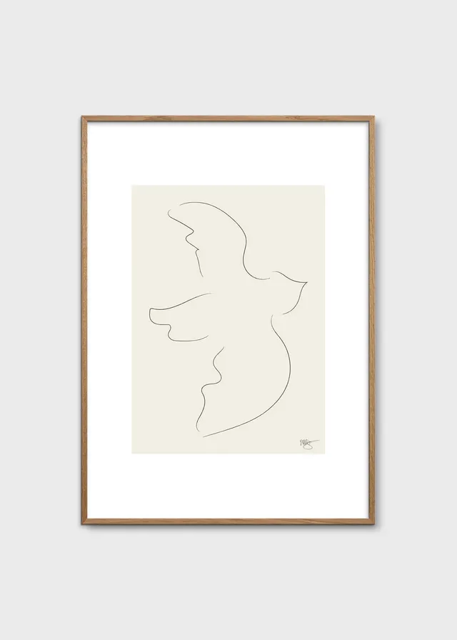 The Poster Club Art Prints Fly Away Poster 30x40 cm Beige