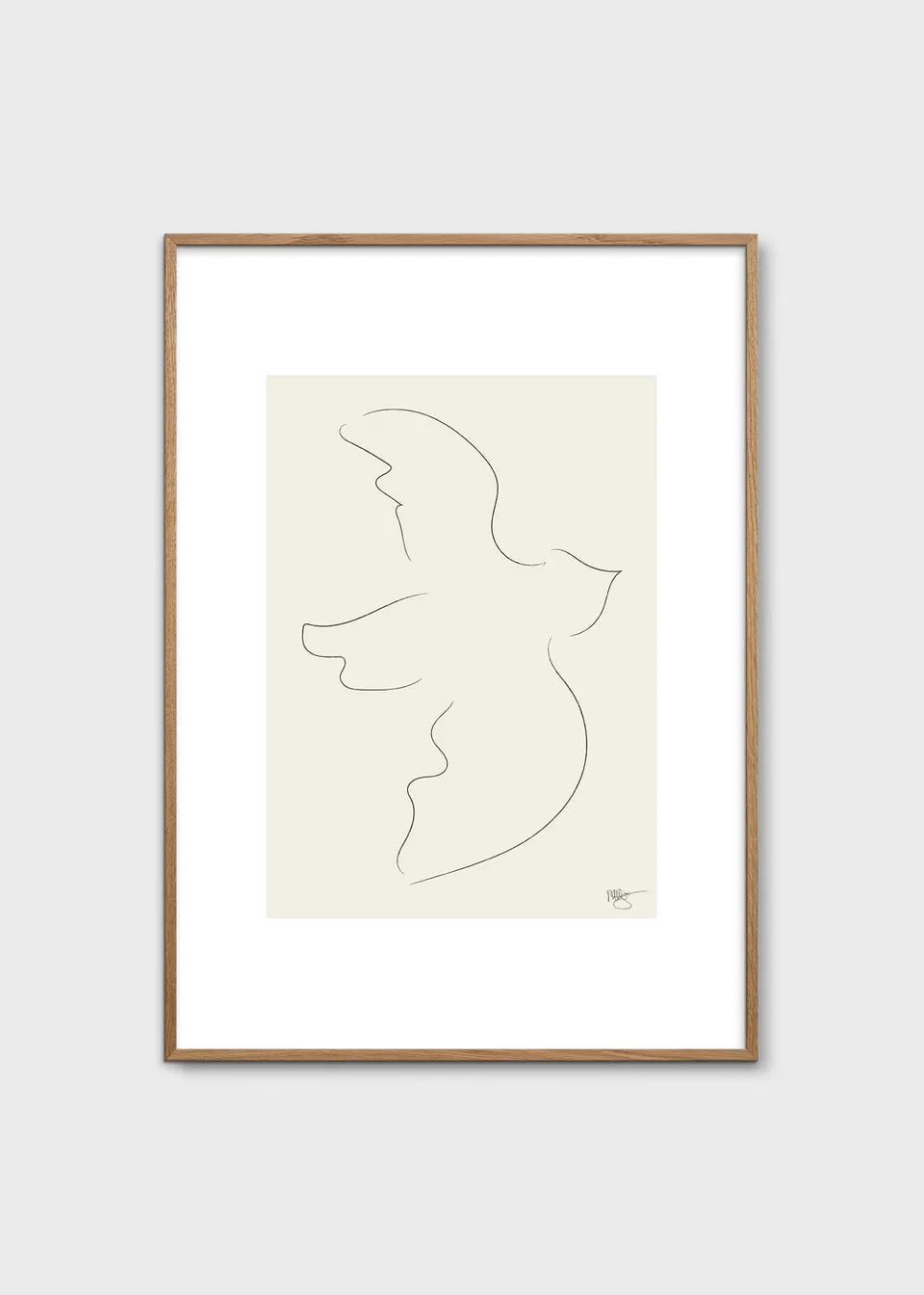 The Poster Club Art Prints Fly Away Poster 30x40 cm Beige