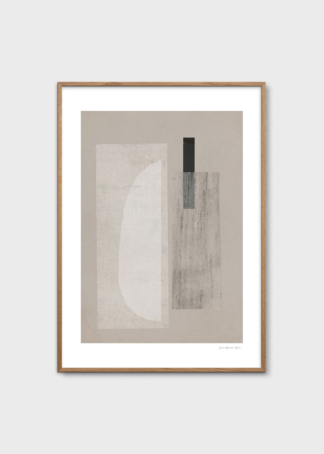The Poster Club Art Prints Carrarra Poster 50x70 beige-grau