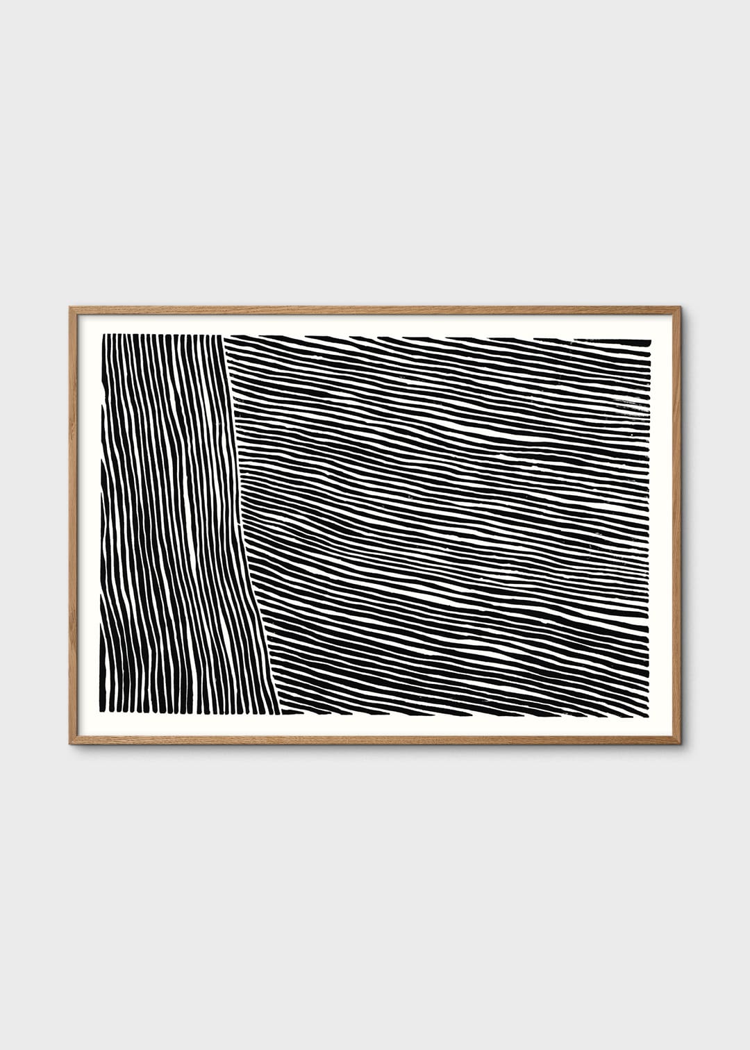 The Poster Club The Line 02 Kunstdruck A4 schwarz-weiß