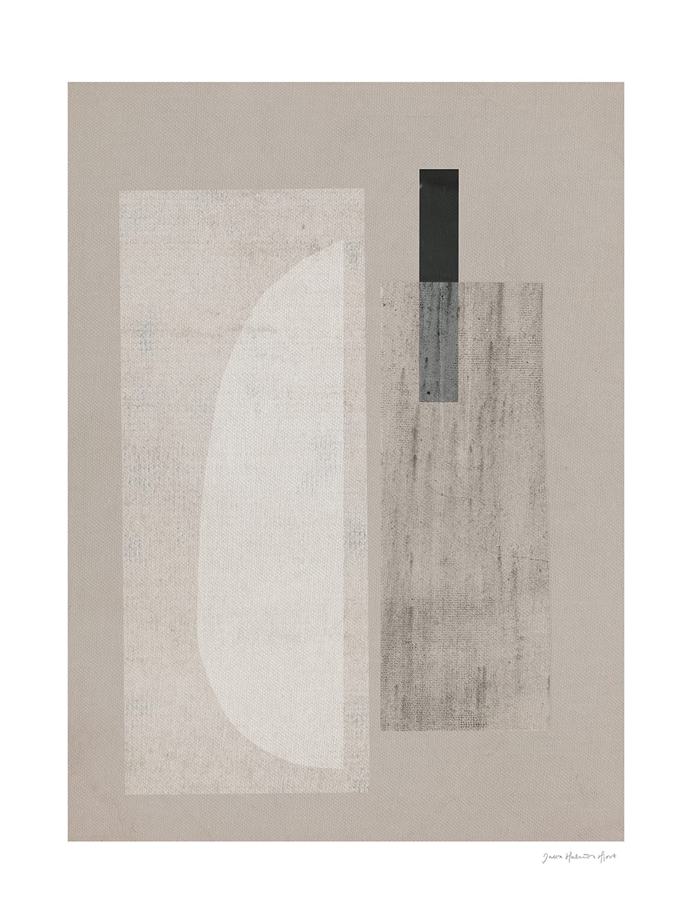 The Poster Club Art Prints Carrarra Poster 50x70 beige-grau