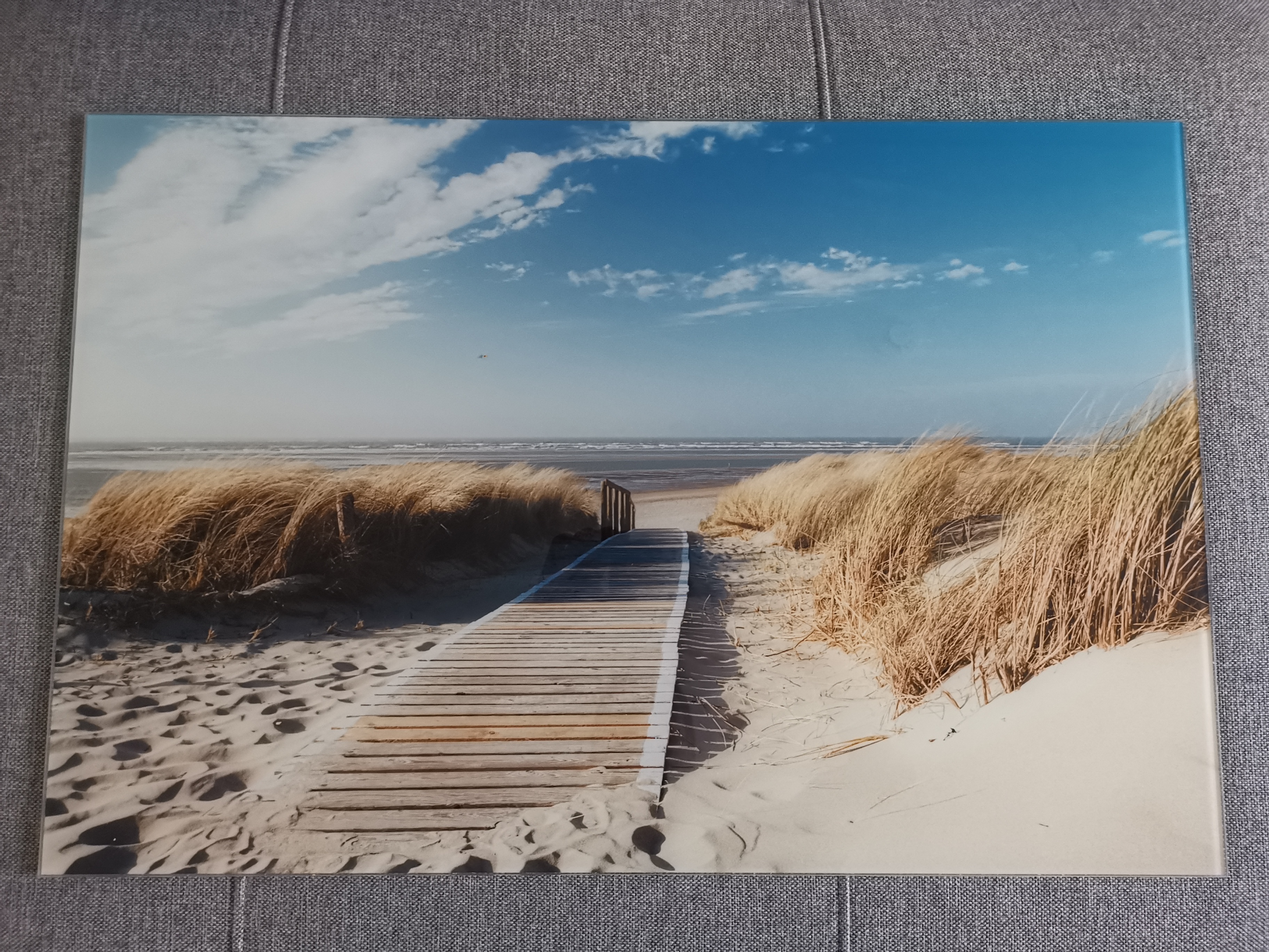 Banjado Magnettafel Fensterpanorama 120x80 cm Glasmagnettafel Meer