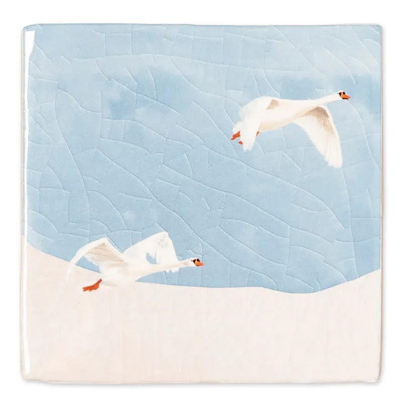 Storytiles Delft Blue Sla je vleugels uit Fliese S 10x10 cm