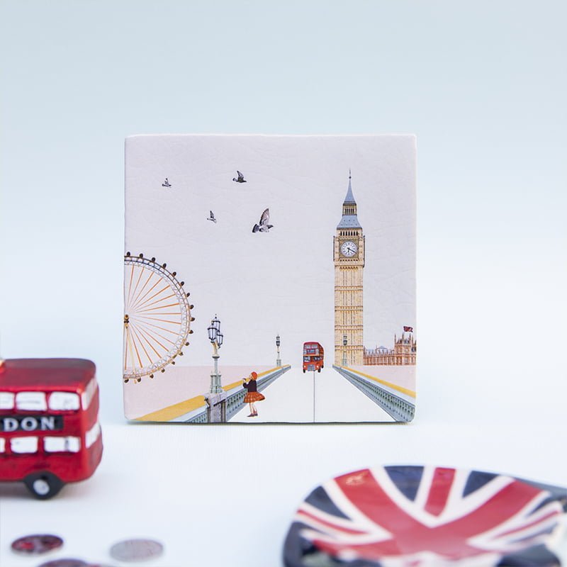 Storytiles Delft Blue Eye on London Wandfliese S 10x10 cm Städte
