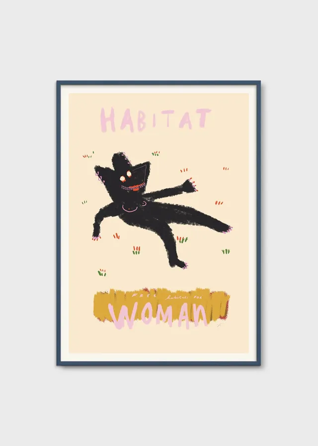 The Poster Club Habitat Kunstdruck 30x40 cm Beige-Gelb