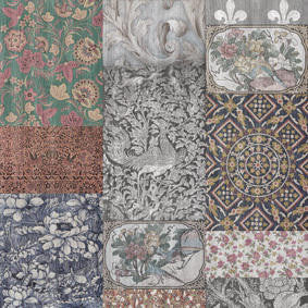 Mineheart Arts & Crafts Patchwork Tapete Panel-A Rolle