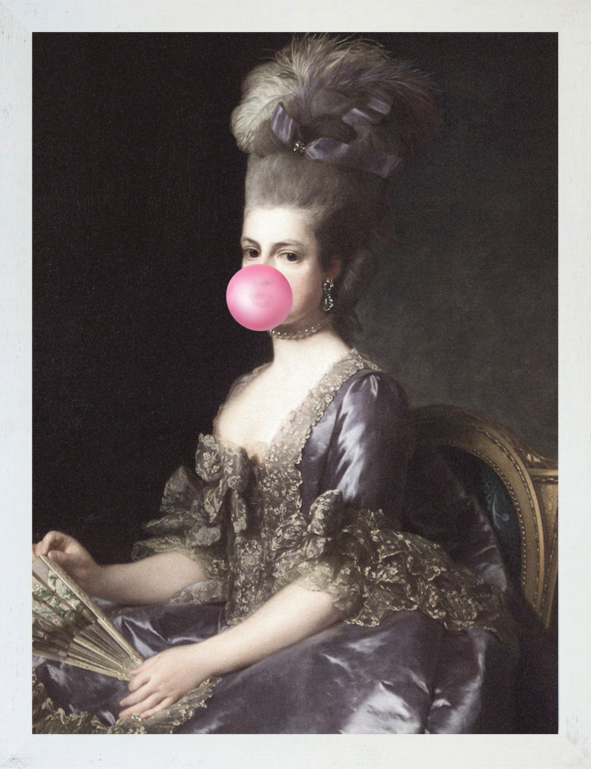 Mineheart Bubblegum Portrait 6 Leinwandbild Rosa 40x50cm