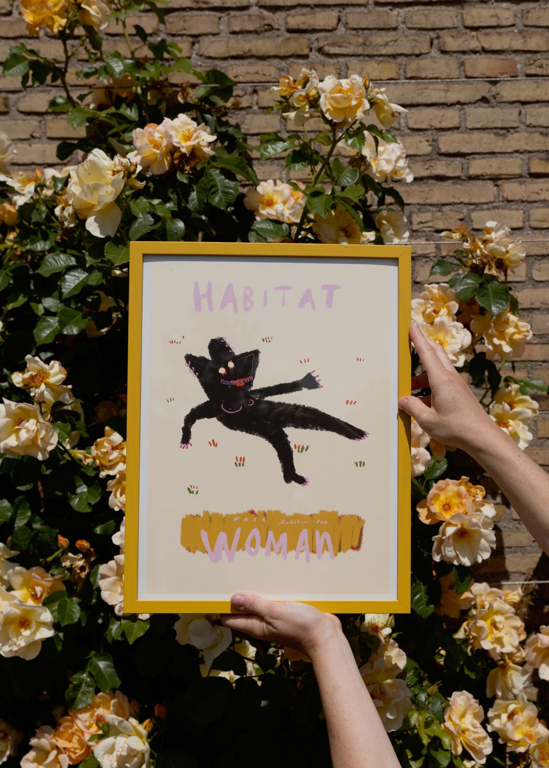 The Poster Club Habitat Kunstdruck 30x40 cm Beige-Gelb