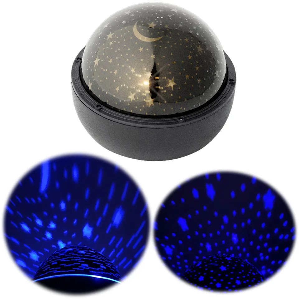 LS-LebenStil Sternenhimmel LED Laser Projektor Schwarz Timer