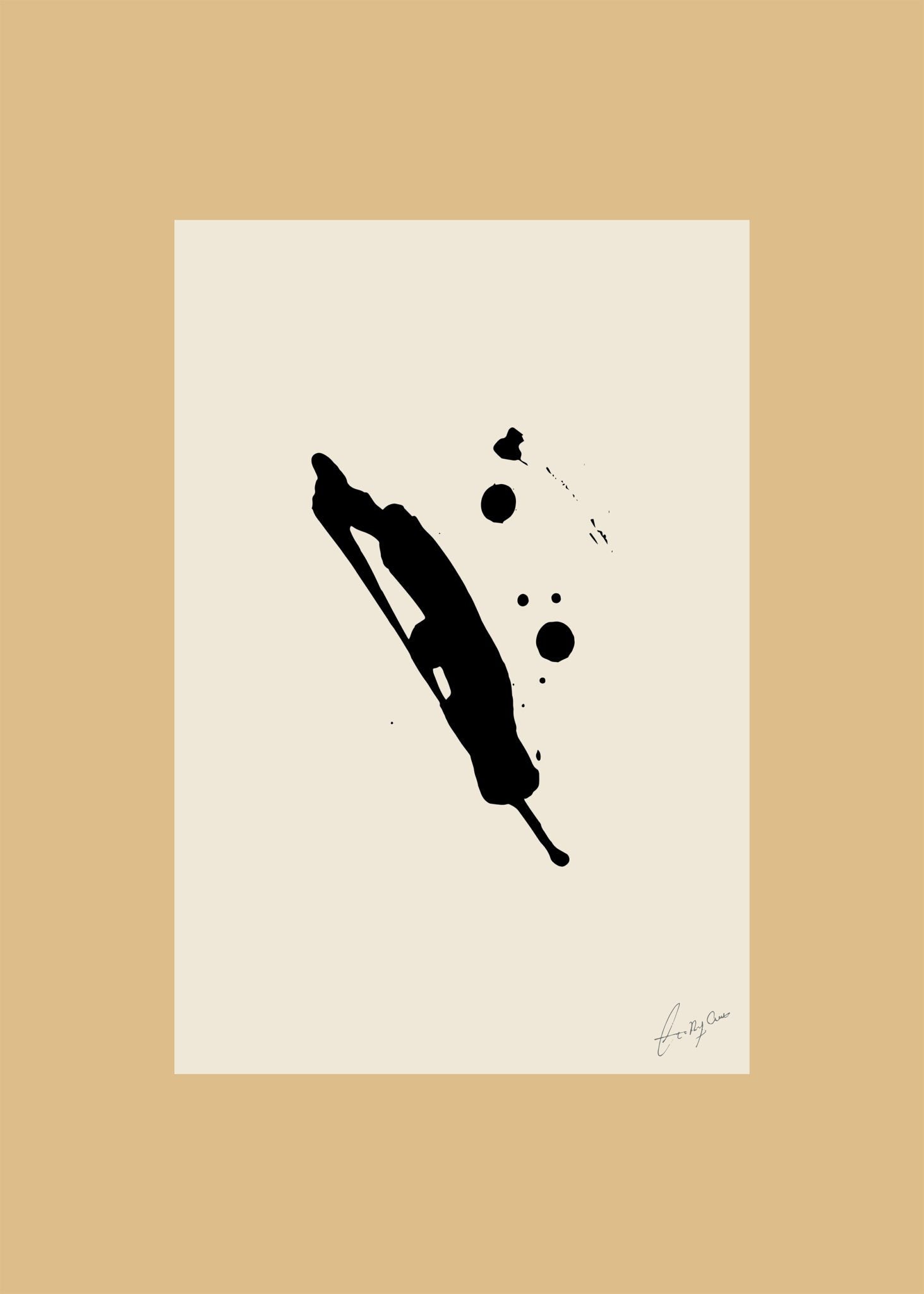 The Poster Club Imagine Poster 30x40 cm beige-schwarz