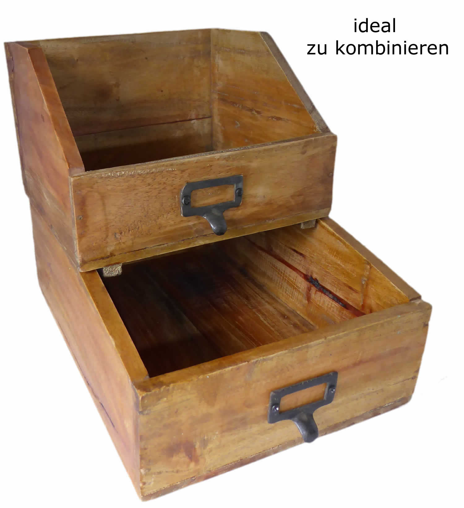 LS-LebenStil Napoli Besteckkasten Holz braun 24cm