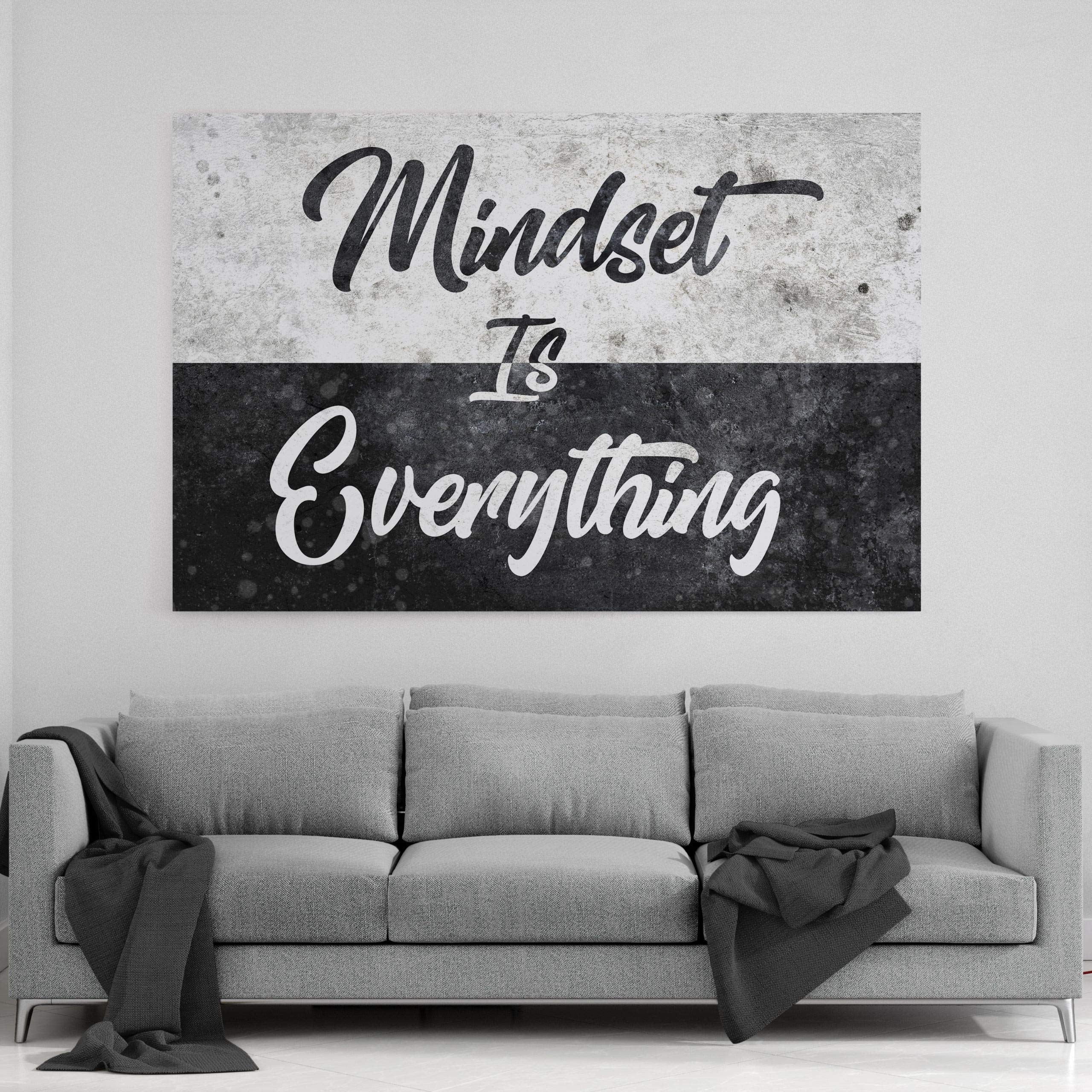 Hustling Sharks Mindset is Everything Leinwand 45x30 Büro