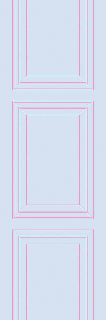 Mineheart Outline Tapete Hellblau Pink Paneel 10m