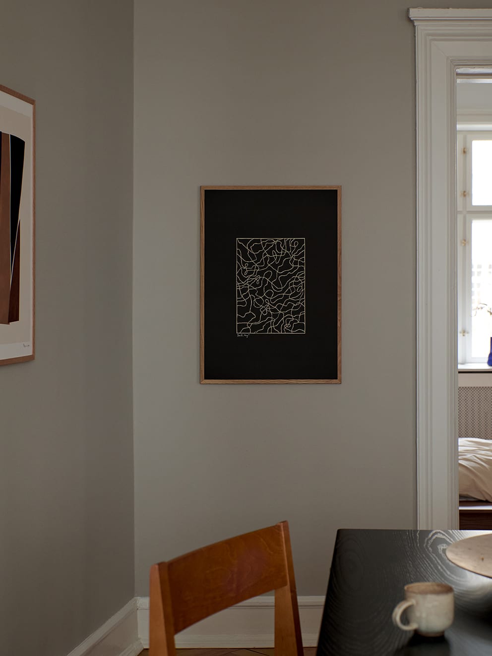 The Poster Club Art Prints Lines No. 01 Poster 30x40 cm schwarz