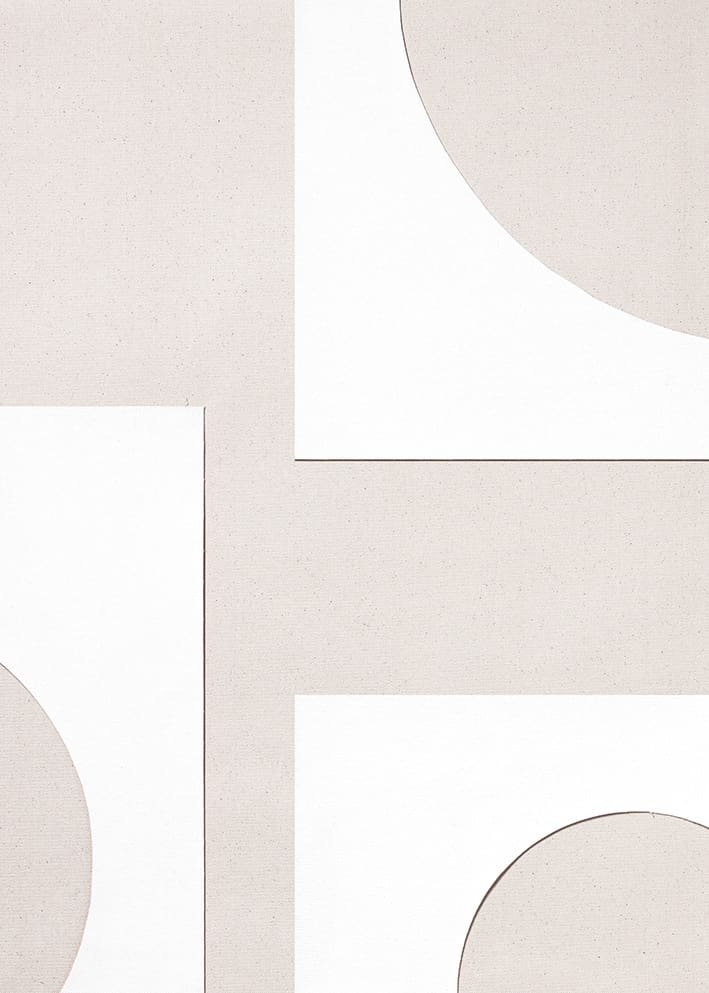 The Poster Club Object Blanc No.23 Bild 30x40 cm beige weiß