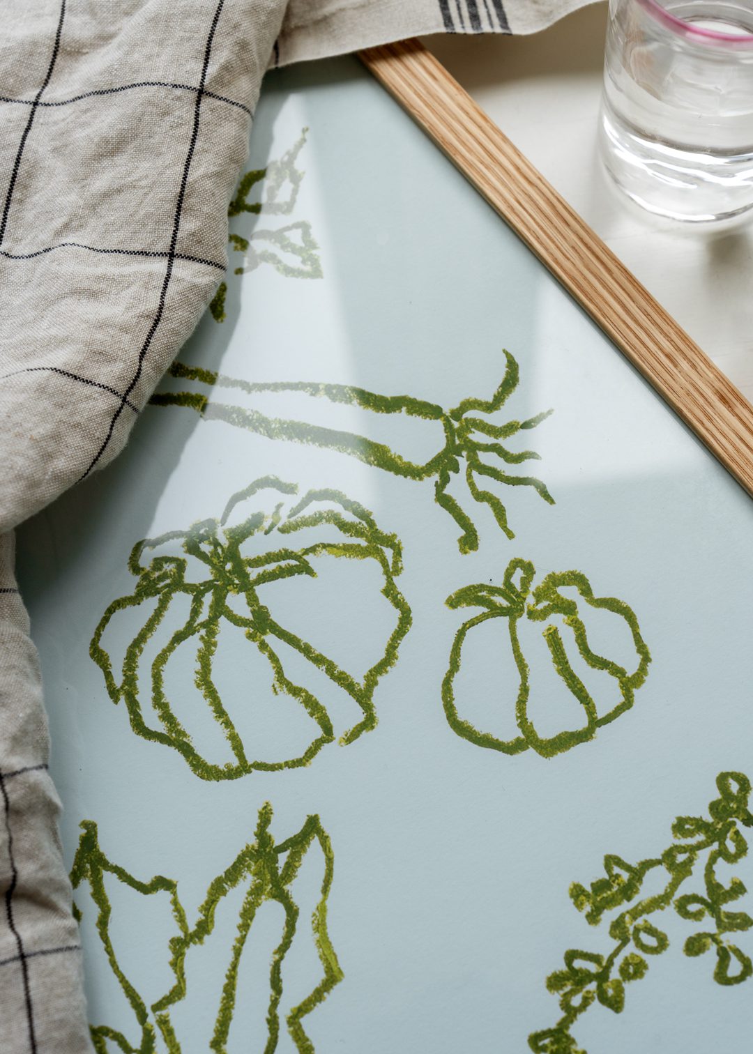 The Poster Club Veggie Love Kunstdruck A4 grün