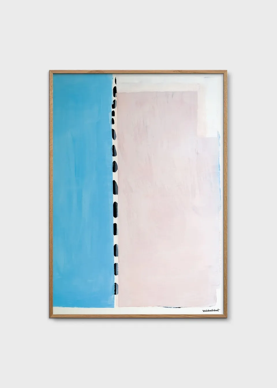 The Poster Club Art Prints Pool Kunstdruck 30x40 cm Blau-Rosa