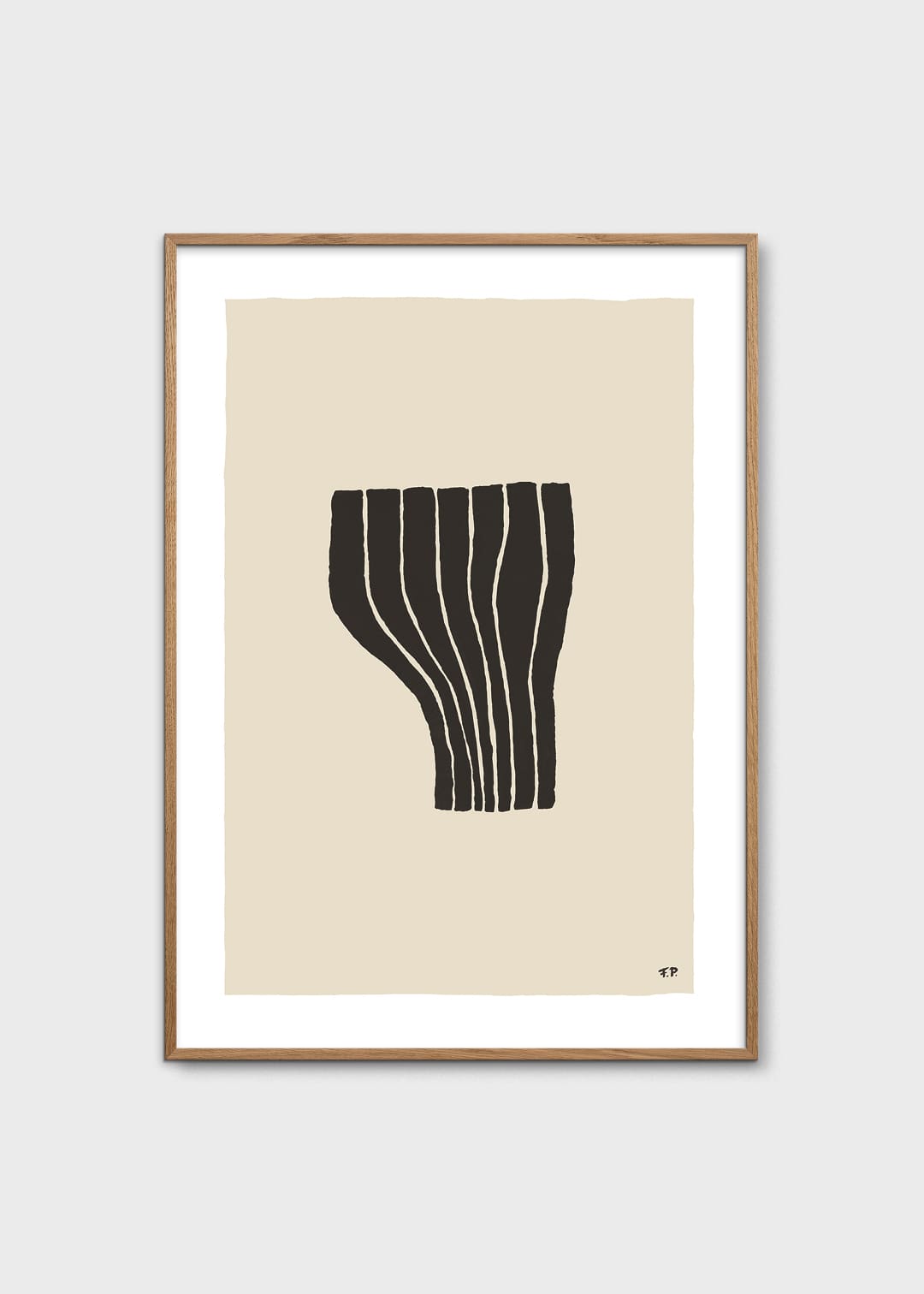 The Poster Club Art Prints Curtain Poster 30x40 cm beige