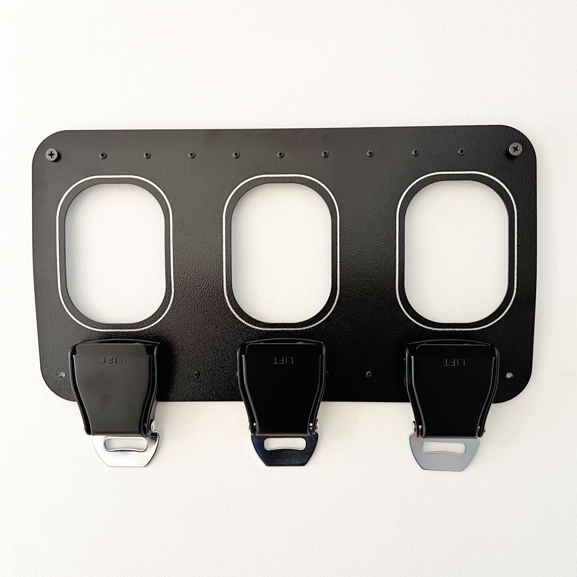 aircraftwindows Key Holder 3er Schlüsselbrett Black Edition