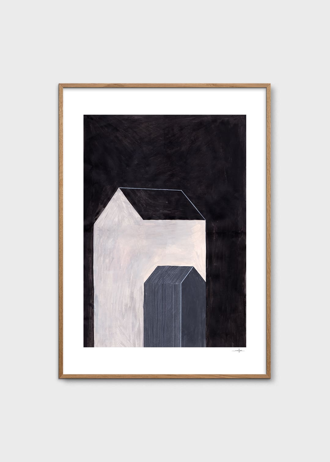 The Poster Club Art Prints House No. 01 Poster 30x40 cm schwarz