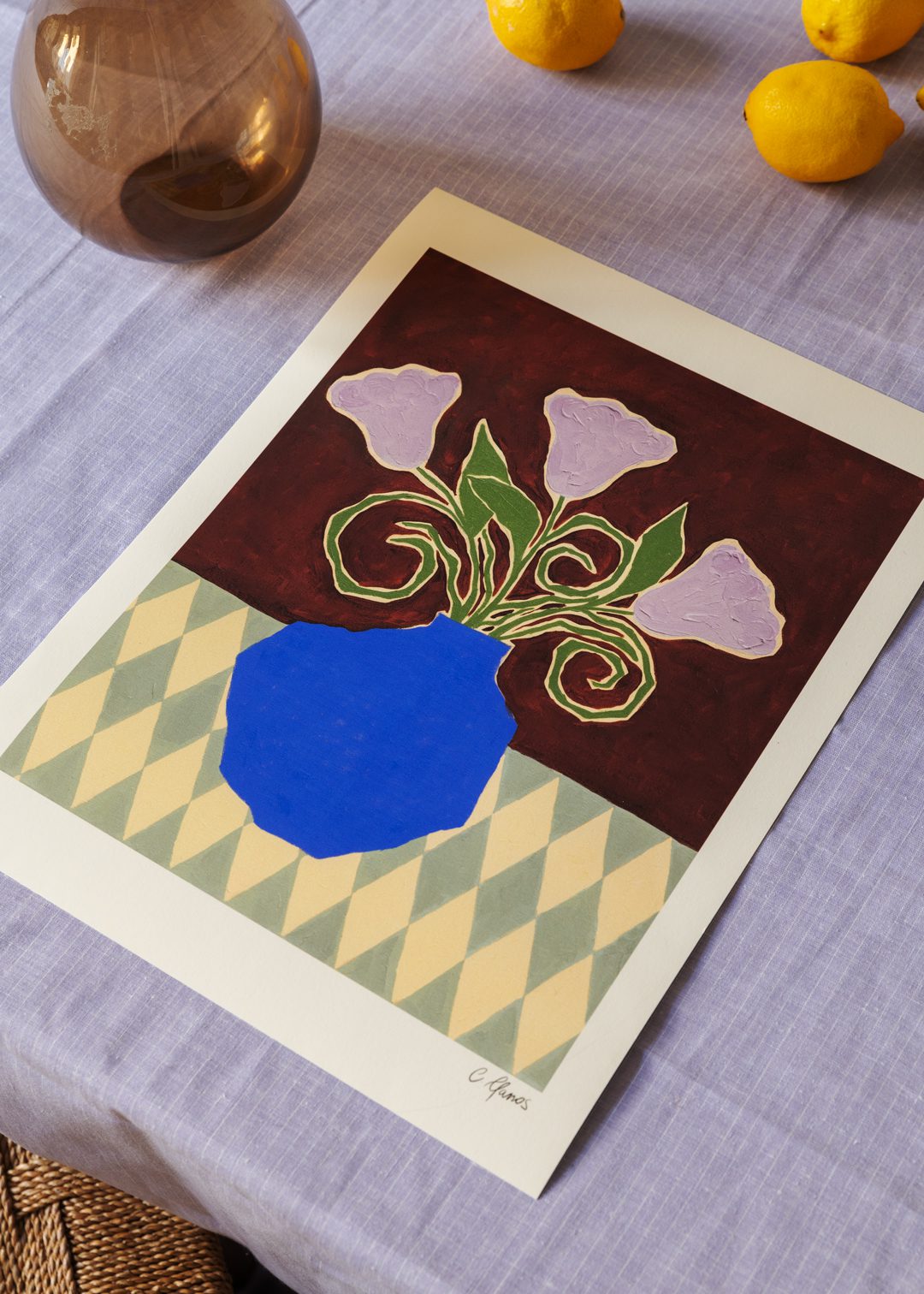 The Poster Club Purple Flowers Poster 30x40 cm Blumenmotiv
