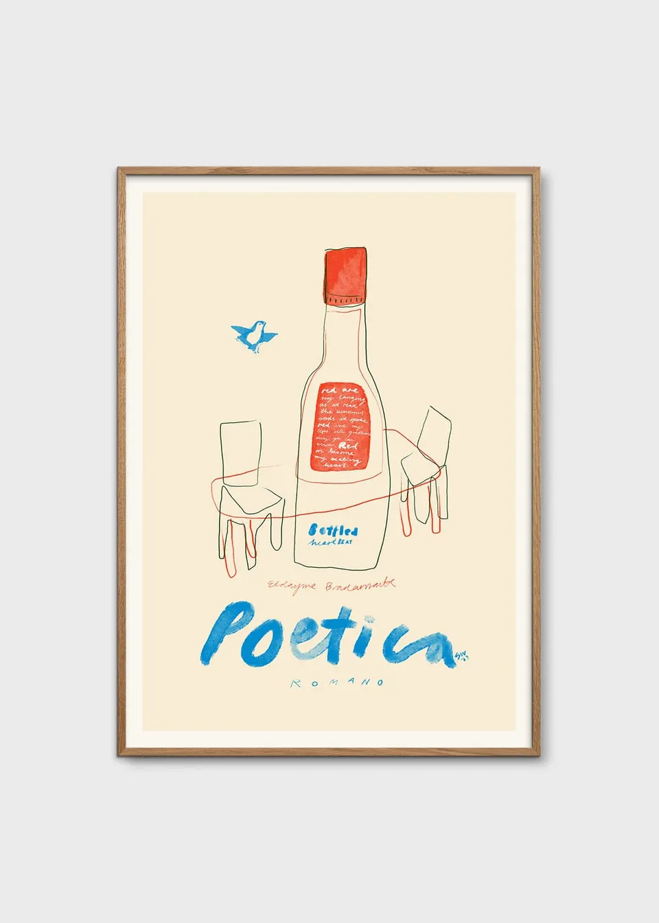 The Poster Club Poetica Poster 30x40 cm beige abstrakt