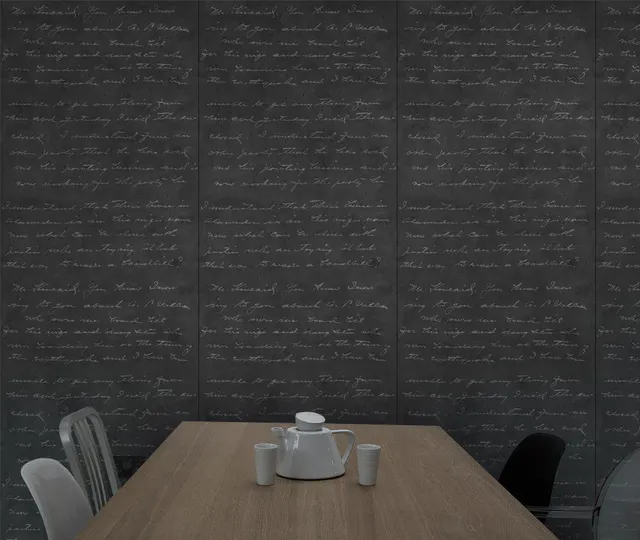 Mineheart Loveletter Dark Concrete Tapete Grau 70cm x 10m