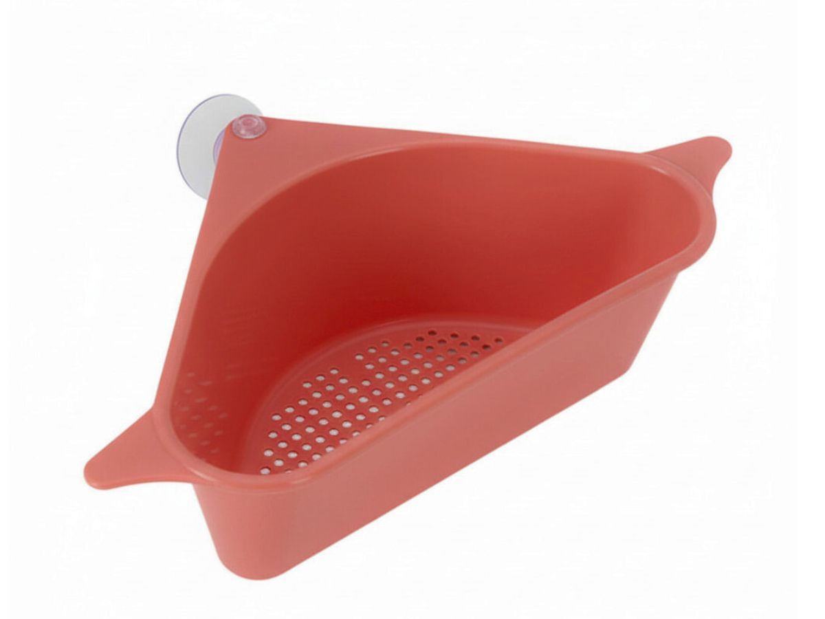 LS-LebenStil Spülbecken Organizer Dreieck Koralle 28cm