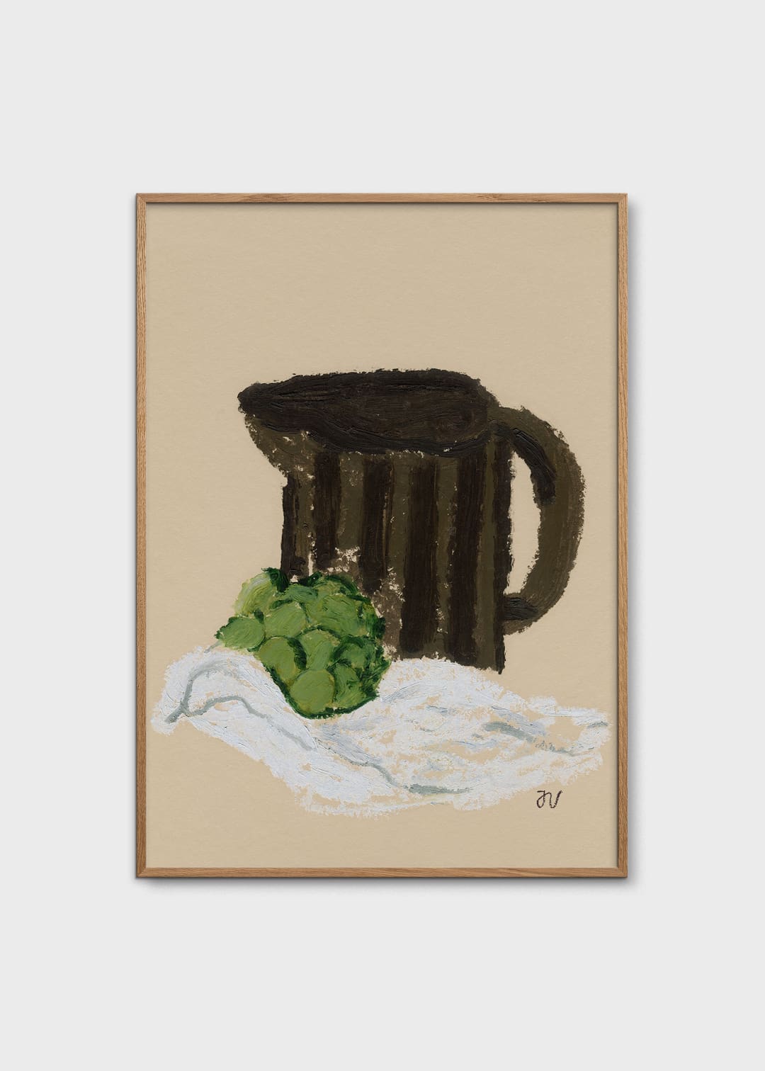 The Poster Club Still Life with Artichoke Poster 30x40 cm grün