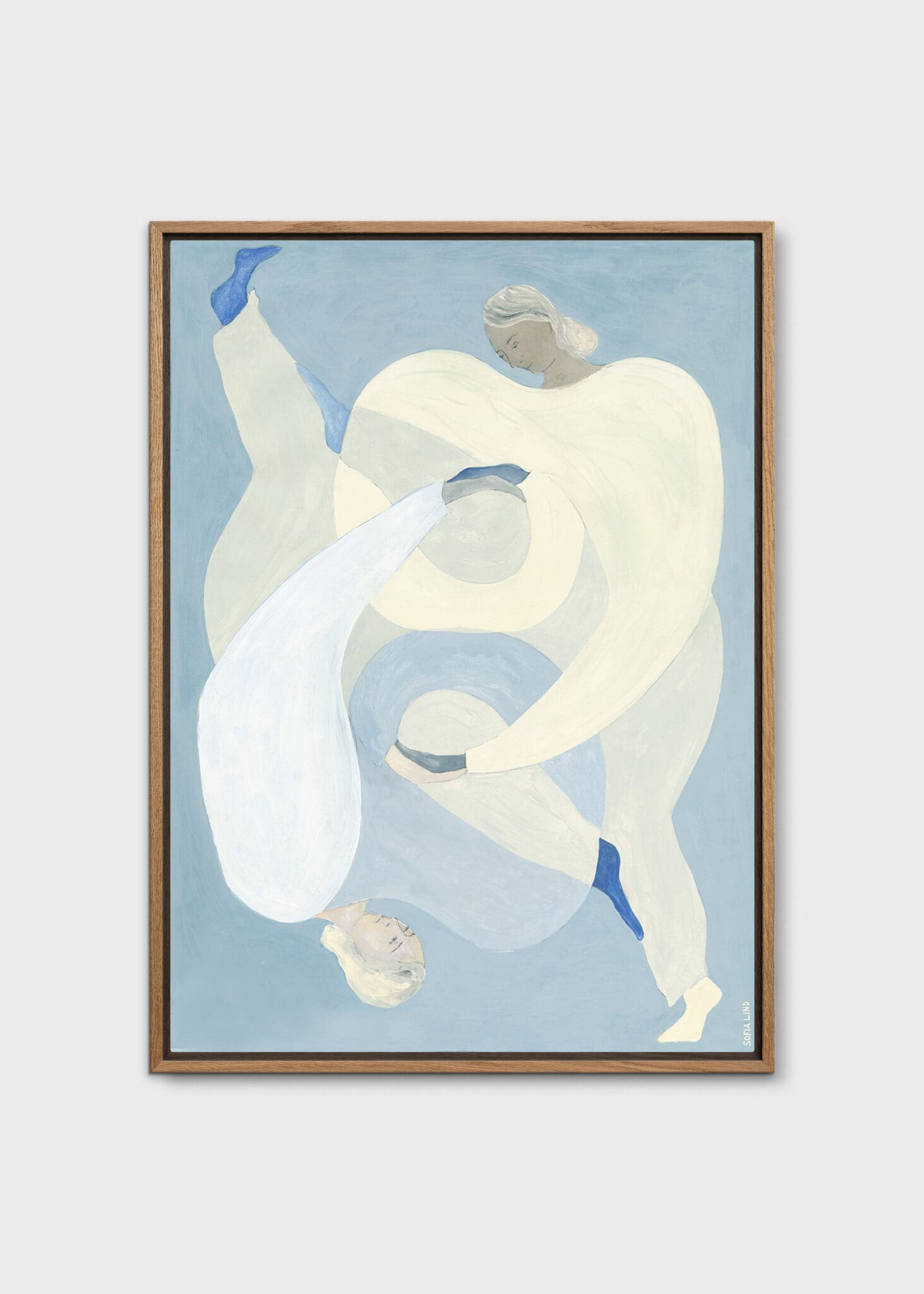 The Poster Club Hold You Blue Canvas 50x70 cm hellblau
