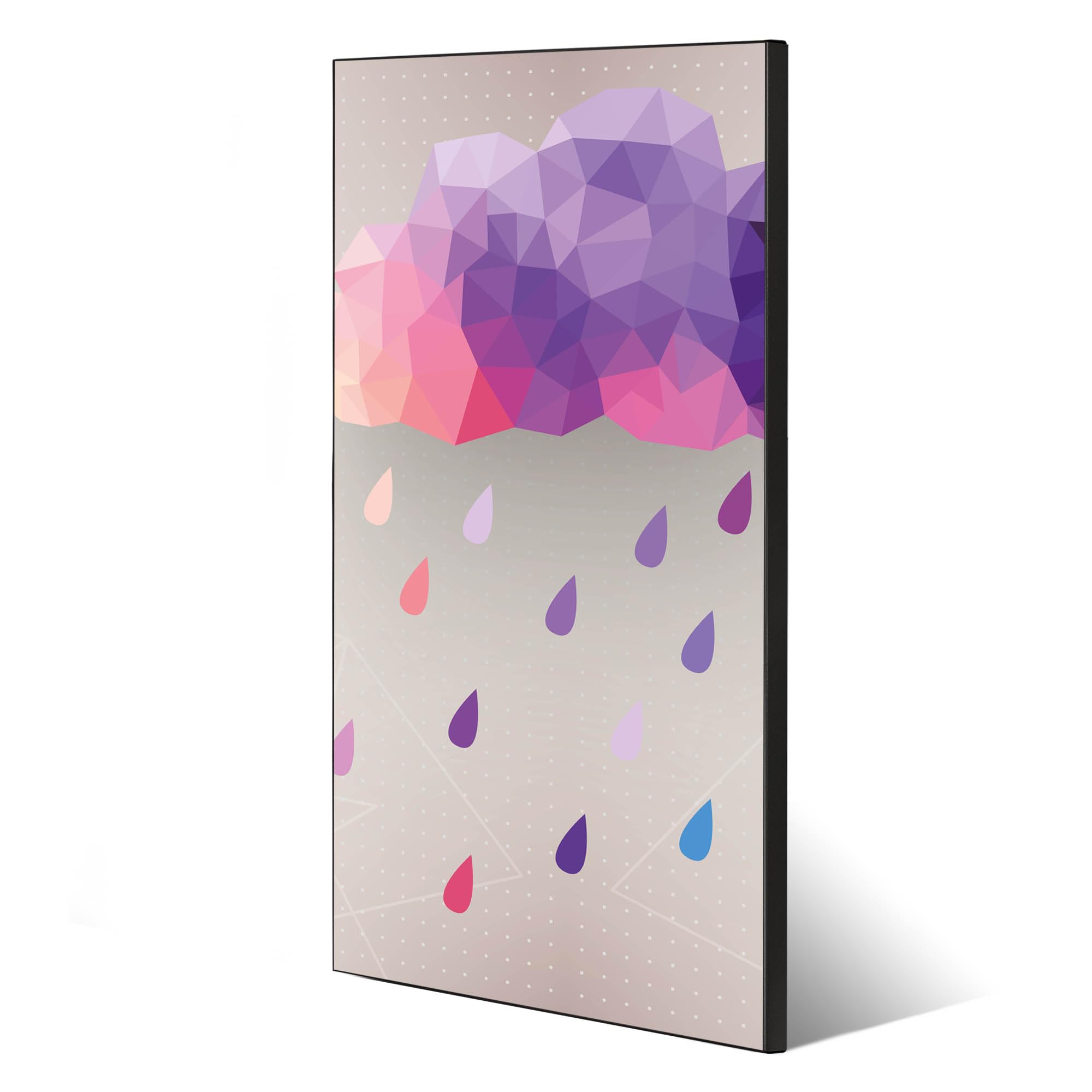 Banjado Magnettafel Regenwolke 37x78 cm Magnetwand weiß