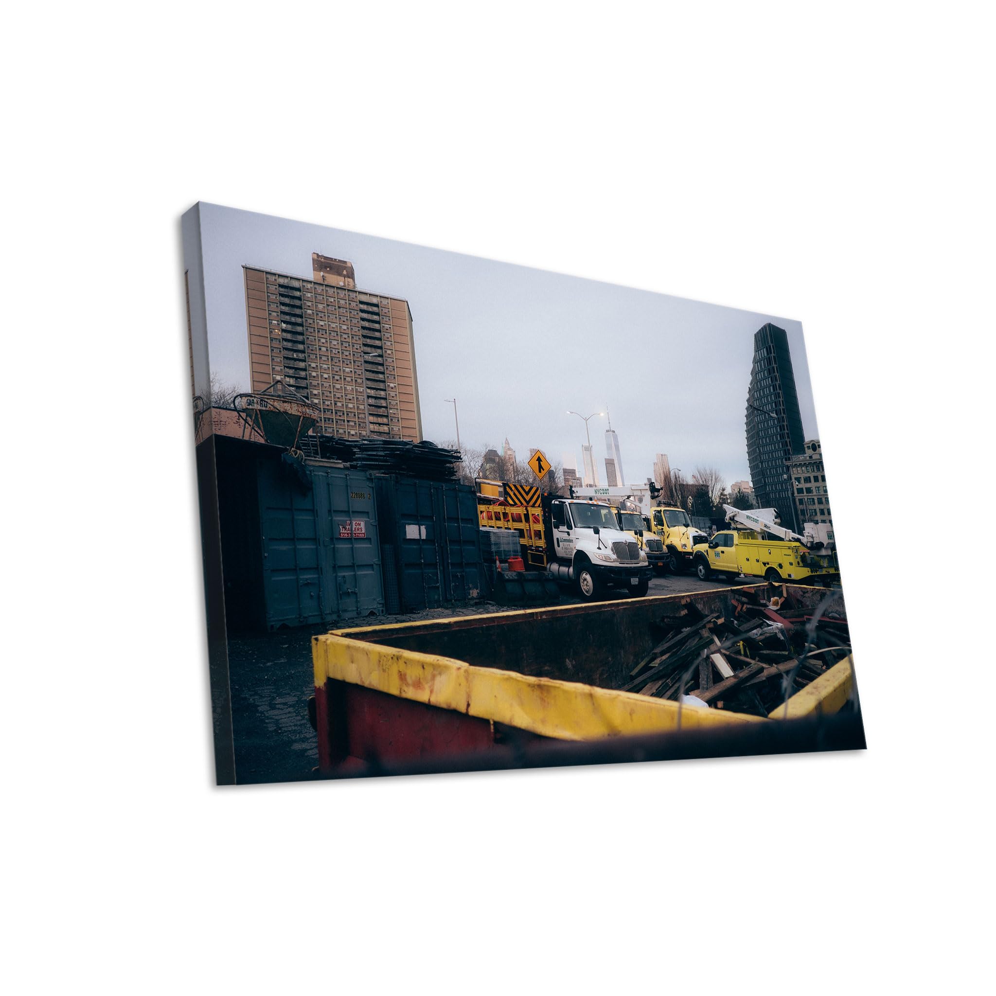 Hustling Sharks Wandbilder Baustelle Leinwand 40x30 cm Metropole