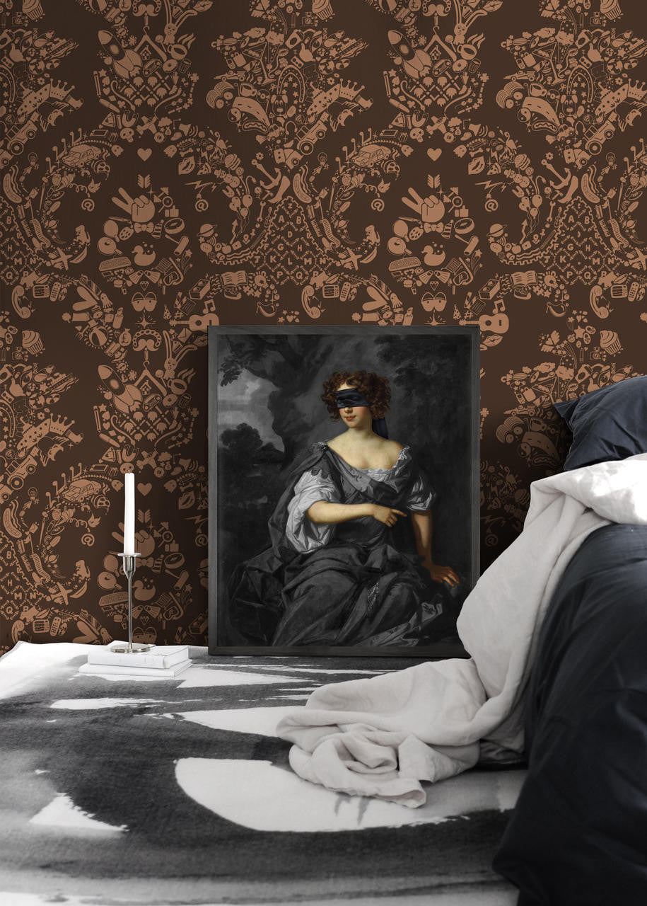 Mineheart Wall Art Blindfold 1 Leinwandbild Porträt 30 x 41 cm