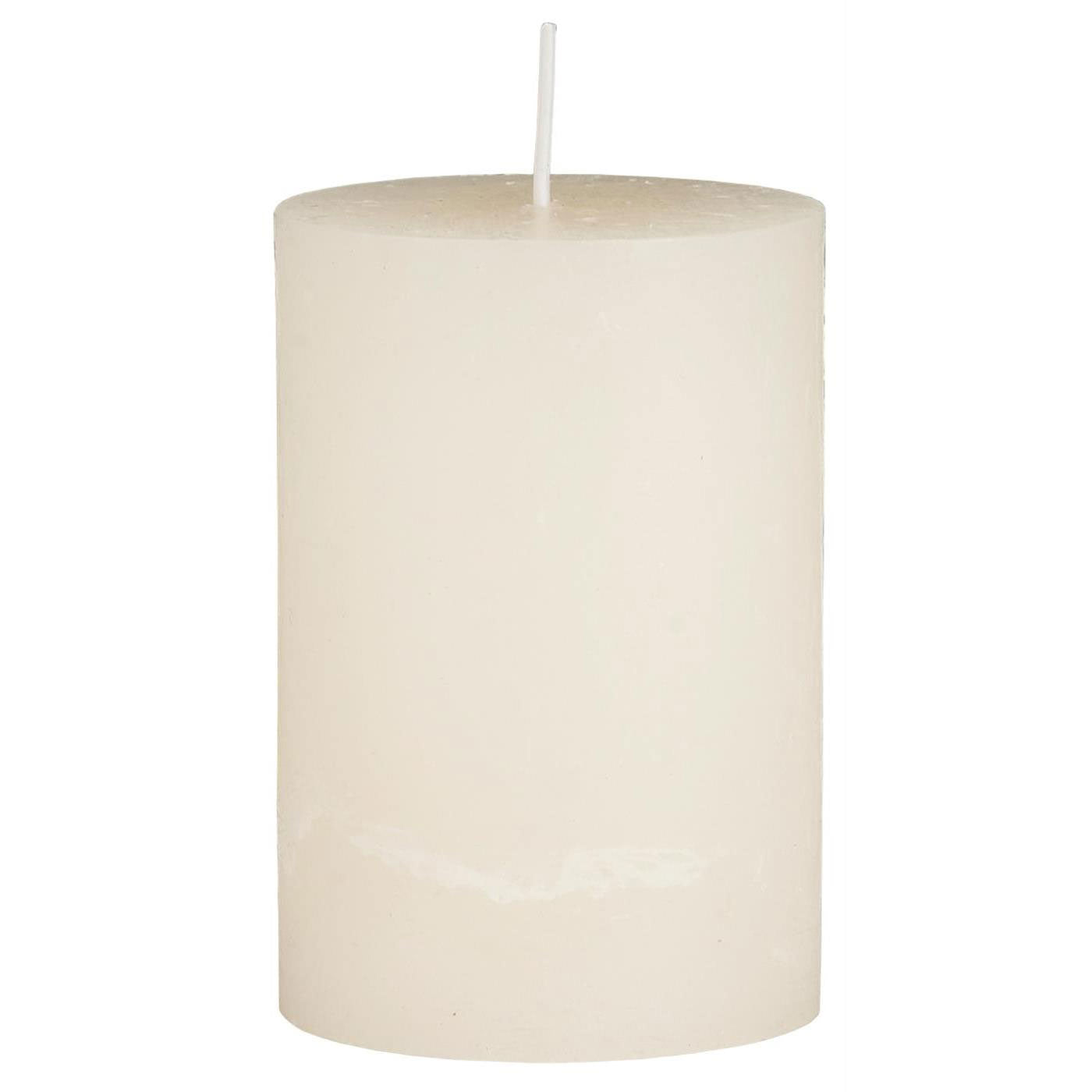 LS-LebenStil Möbel & Wohnen Stumpenkerze Ribe Creme 10x6,8cm