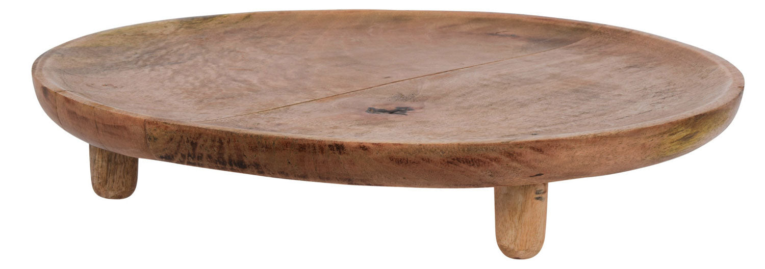 LS-LebenStil Dehli Servierteller Mango Holz 37cm rund