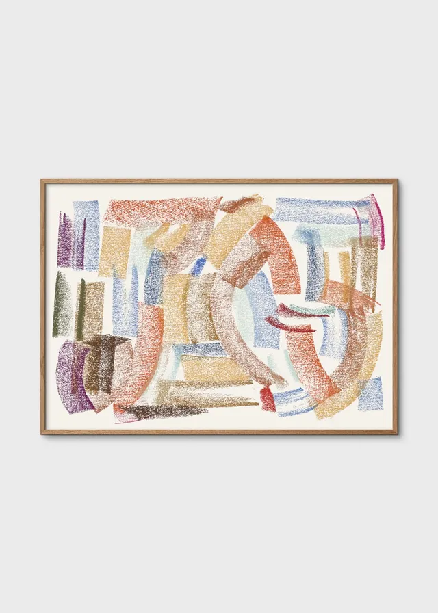 The Poster Club Sunset Poster 30x40 cm blau rot