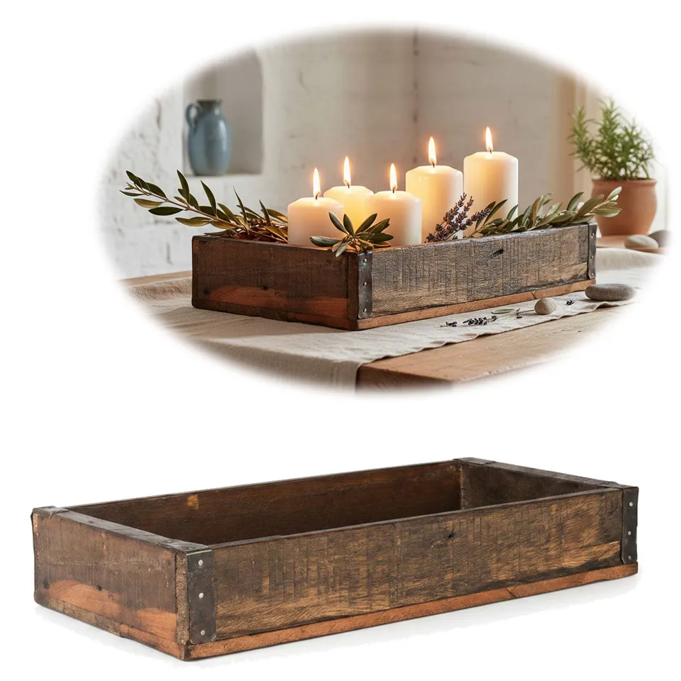 Ib Laursen Unika Serviertablett Holz Braun 43x26cm