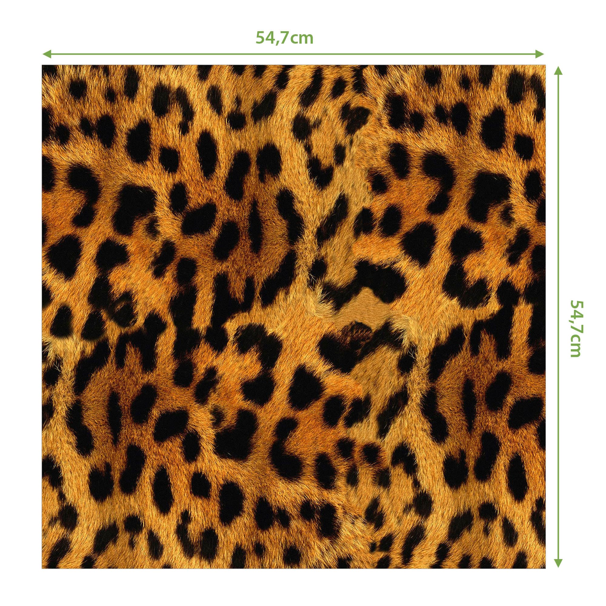 Banjado Möbelfolie Leopard Tischfolie 55x55 cm selbstklebend