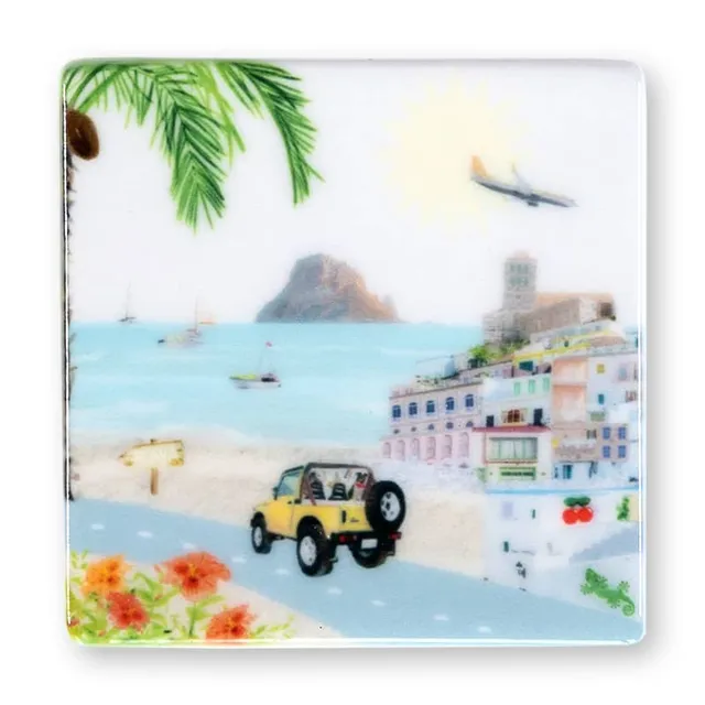 Storytiles Mini's Idyllisch Ibiza Fliese Mini Insel-Motiv