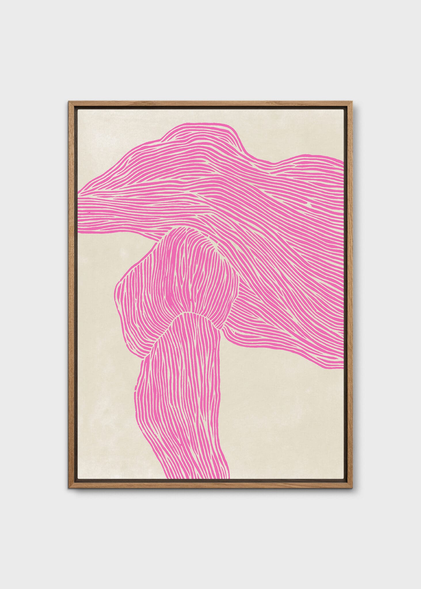 The Poster Club The Line Pink Leinwand 50x70 cm beige-rosa