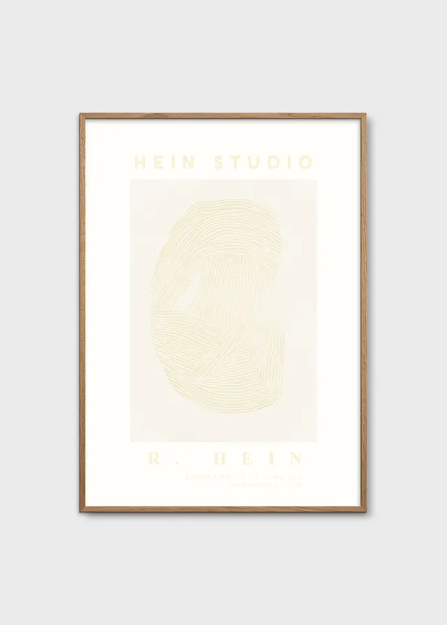 The Poster Club Round Line No. 09 Poster 50x70 beige