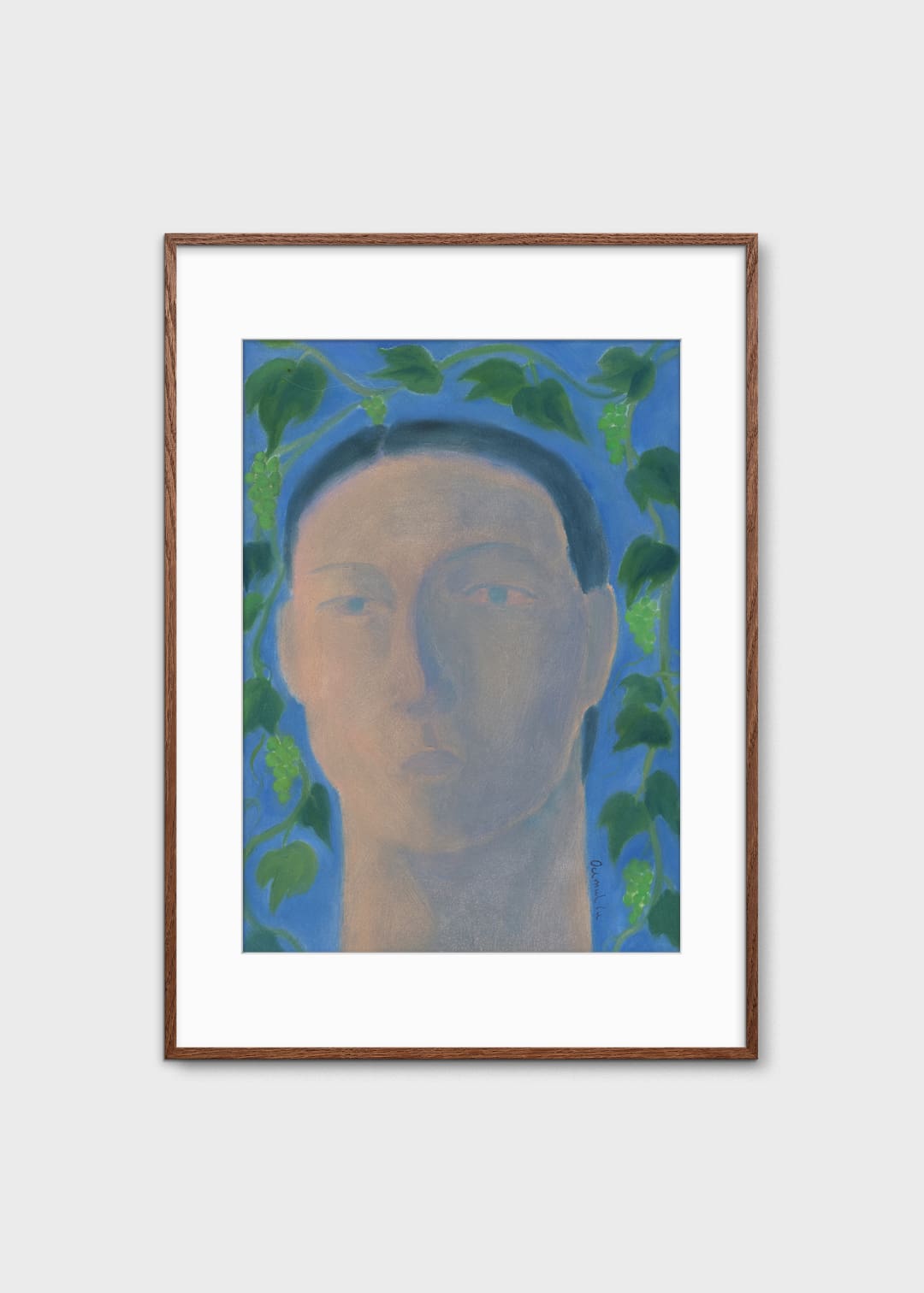 The Poster Club Art Prints Portrait Poster 30x40 cm blau