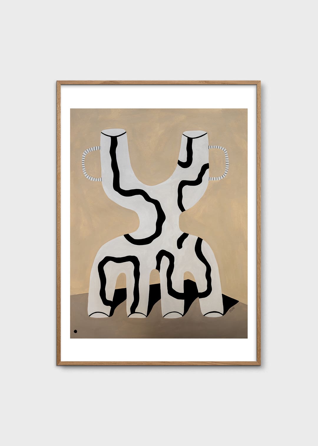 The Poster Club Art Prints Veins 02 Poster 30x40 braun