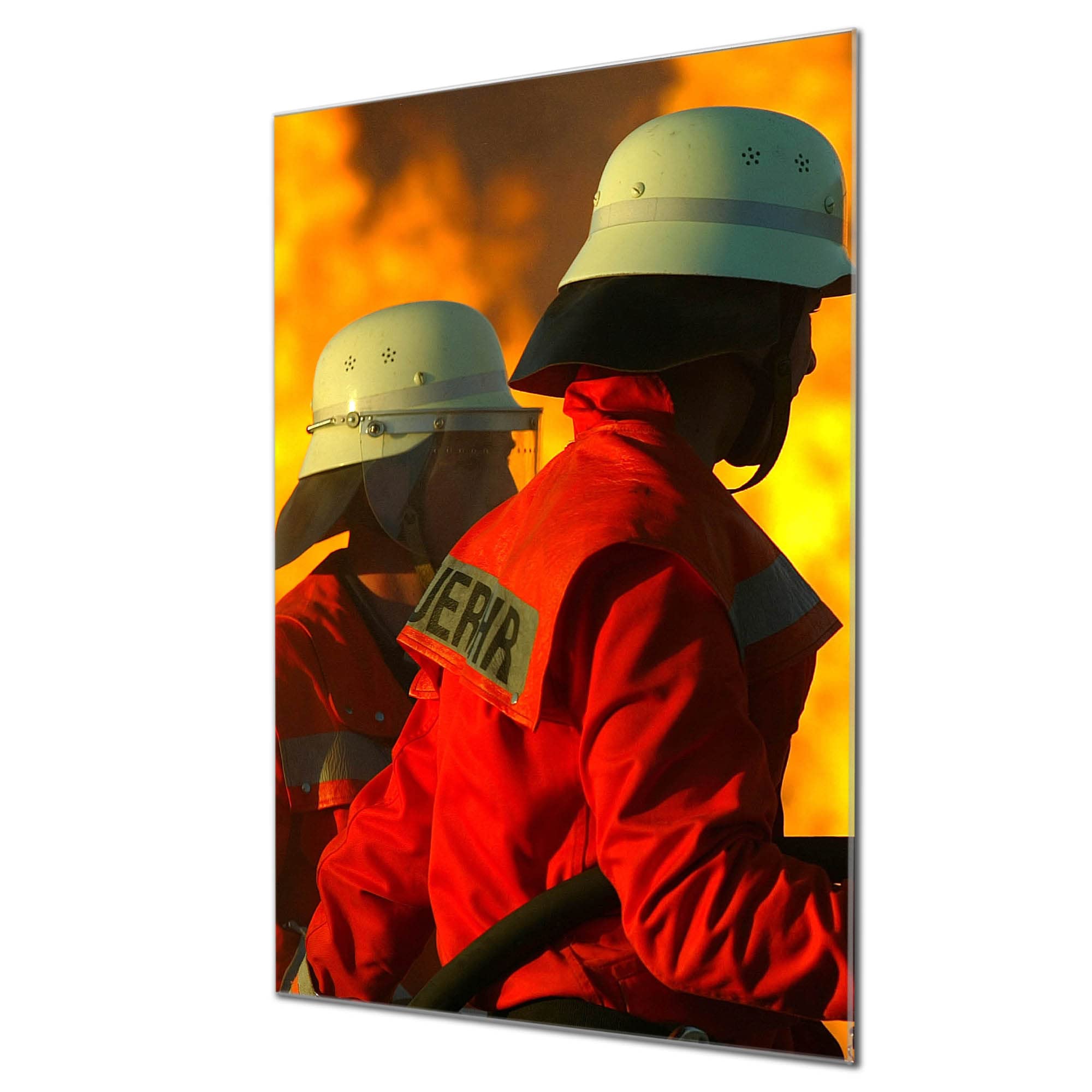 Banjado Magnettafel Glas 40x60cm Magnetwand Roter Schirm Abstrakt
