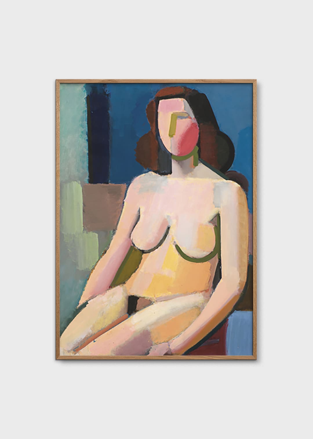 The Poster Club Art Prints Seated Female Nude Poster 50x75 Akt
