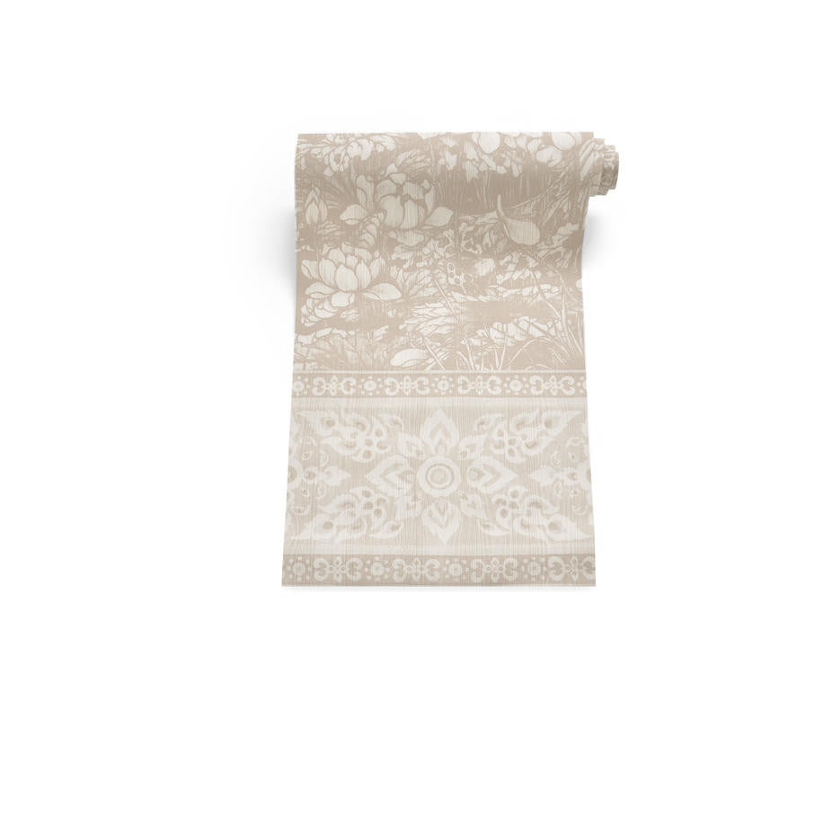 Mineheart Arts & Crafts Patchwork Tapete Beige Panel-A