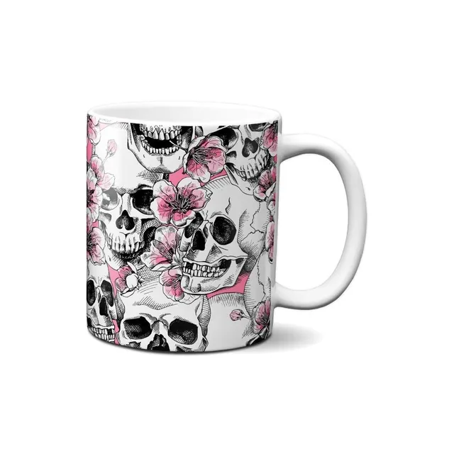 Hustling Sharks Wandbilder Pink Skulls Tasse 330 ml Keramik Pink